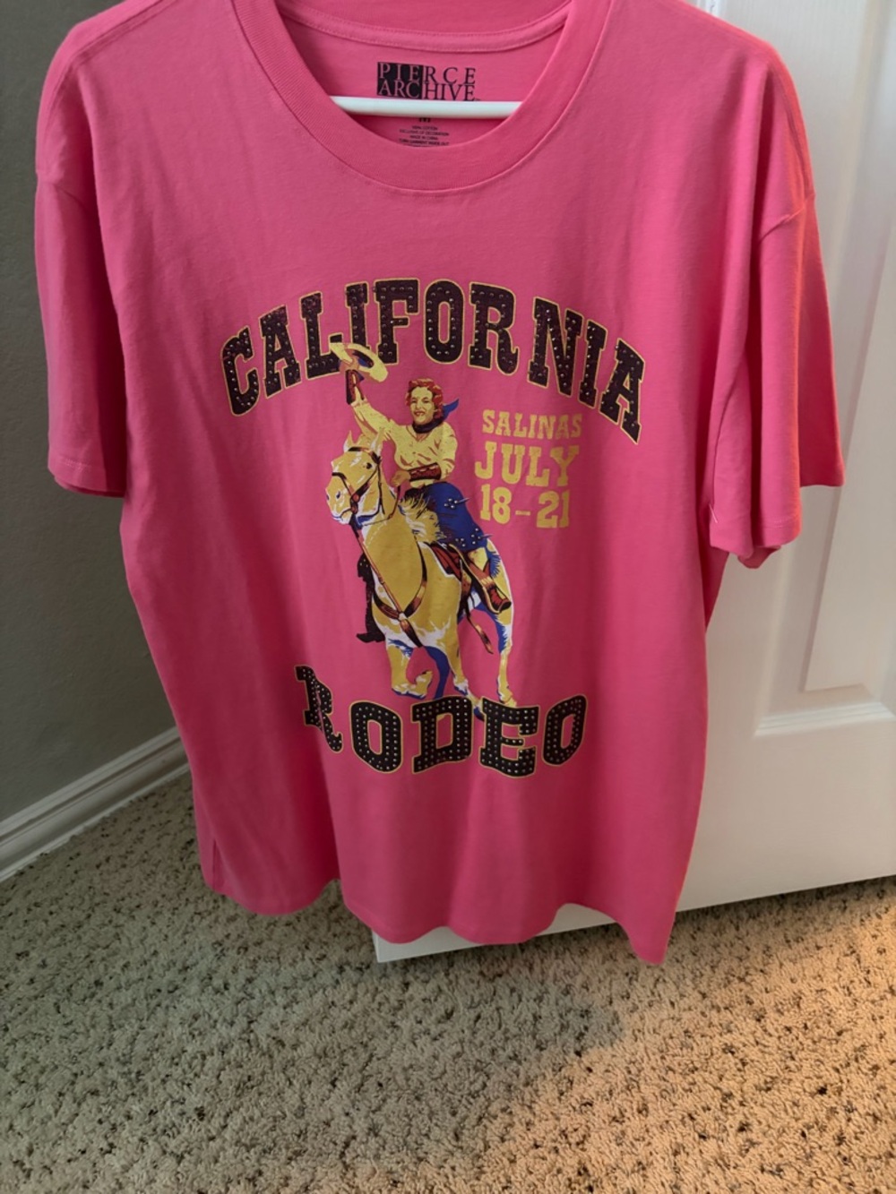 Gildan Hot Pink California Rodeo Graphic Tee